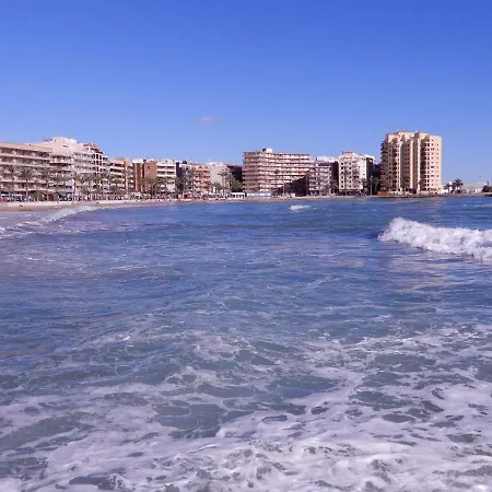 Edificio 1º Linea De Playa, En Paseo Maritimo De Torrevieja, Alicante, Costa Blanca * Торевьиа